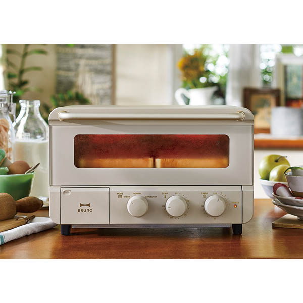 ブルーノ スチーム&ベイクトースター グレージュ